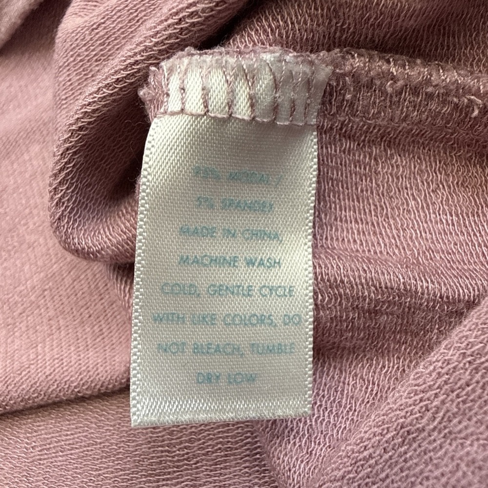 LAKE Women's Dusty Rose Pajama Set - Long Sleeve Top & Drawstring Pants - Picture 14 of 16